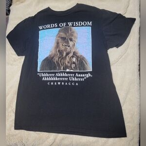 Chewbacca Words Of Wisdom Star Wars tShirt, M